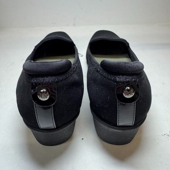 Anne Klein Womens 9 M Black Winnefred Slip On Wedge Heels NIB GY7 - Picture 5 of 5